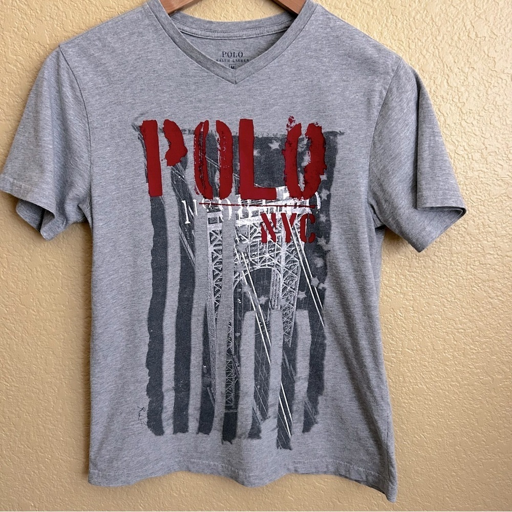 Polo Ralph Lauren V-Neck Short Sleeve Graphic Tee